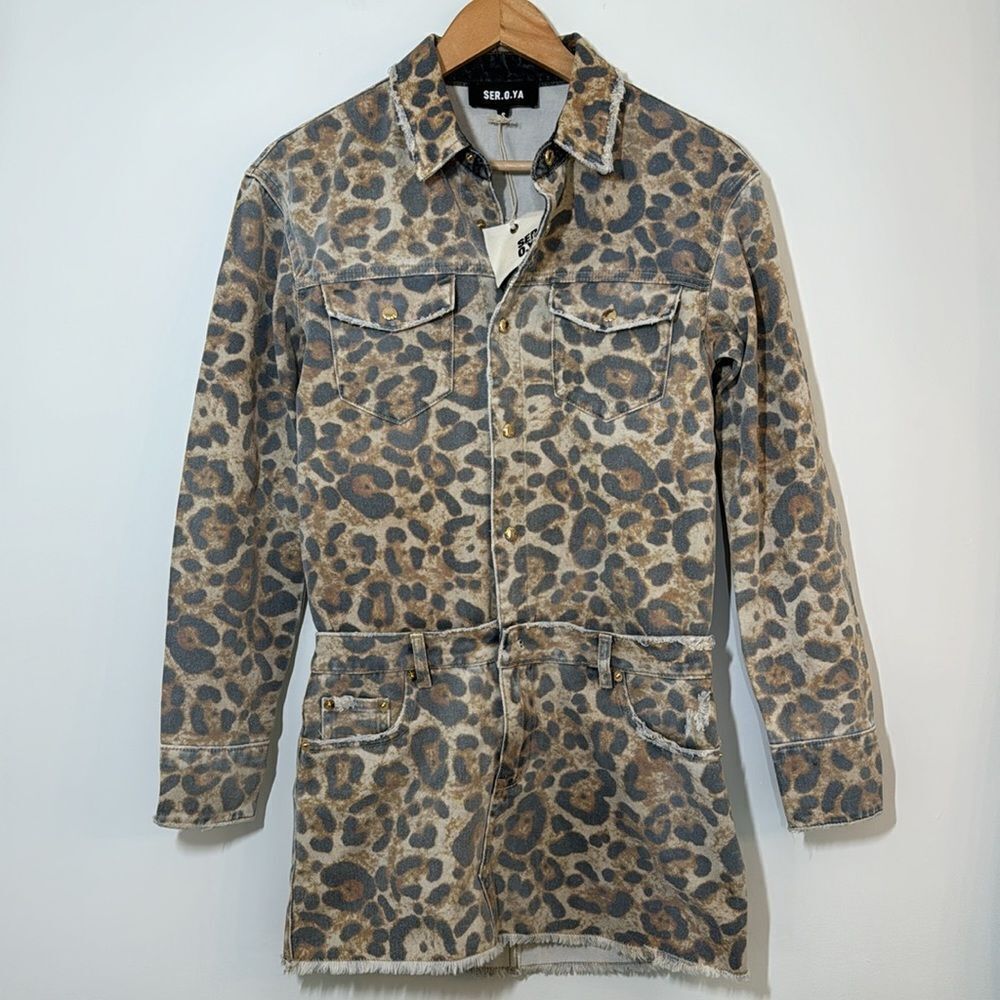 NWT SER.O.YA Linda Dress Leopard Print small flawed! - Picture 4 of 15